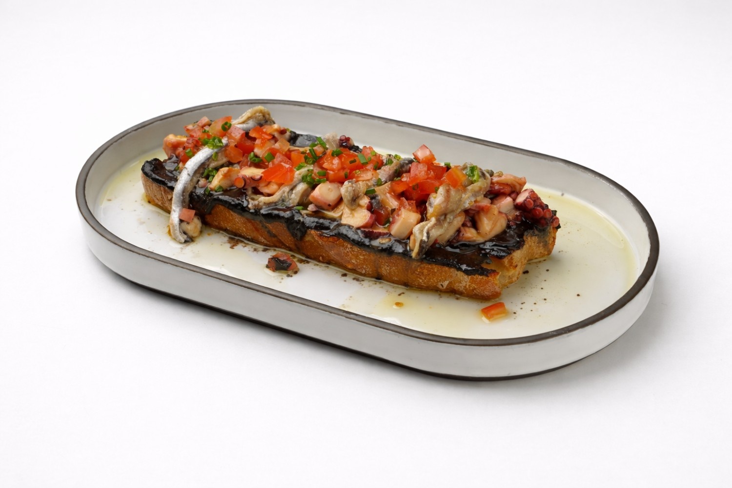 Bruschetta with Black Tarama